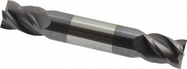 Accupro 12185247 Square End Mill: 7/16 Dia, 9/16 LOC, 7/16 Shank Dia, 2-3/4 OAL, 4 Flutes, Solid Carbide 