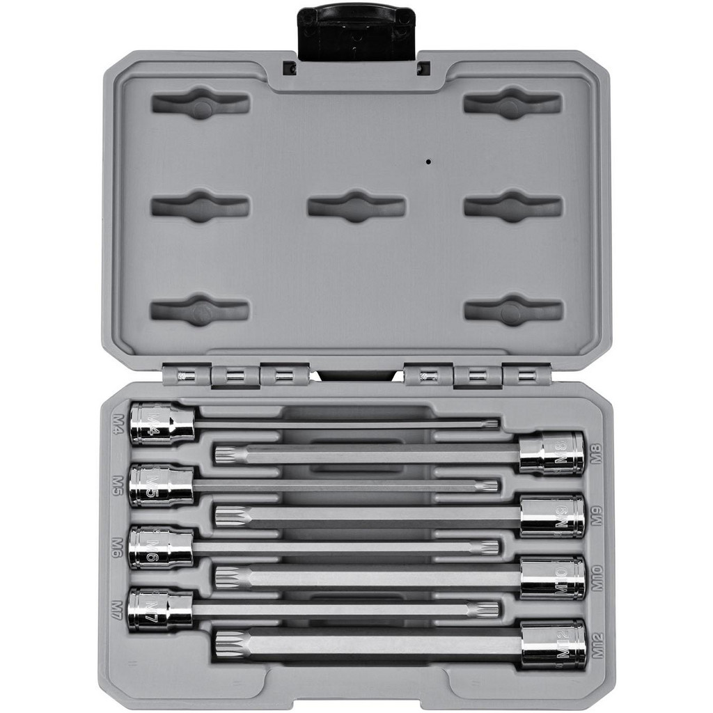 Tekton - Socket Set: Triple Square Bit, 8 Pc, 3/8