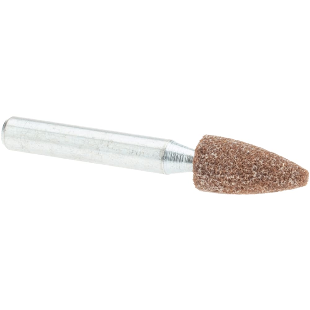 Mounted Point: 3/4" Thick, 1/4" Shank Dia, B52, 60 Grit, Medium