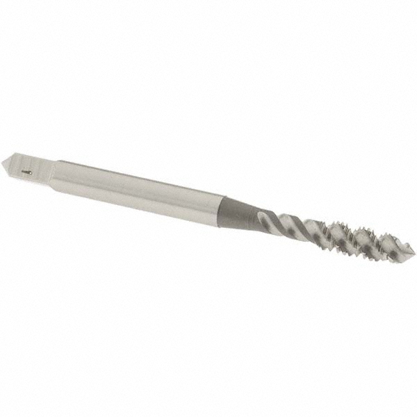 Spiral Flute Tap: M4x0.70 Metric Coarse, 3 Flutes, Plug, 6H Class of Fit, High Speed Steel, Bright/Uncoated