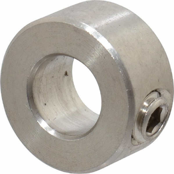 Climax Metal Products 3/8" Bore, Stainless Steel, Set Screw Solid Set