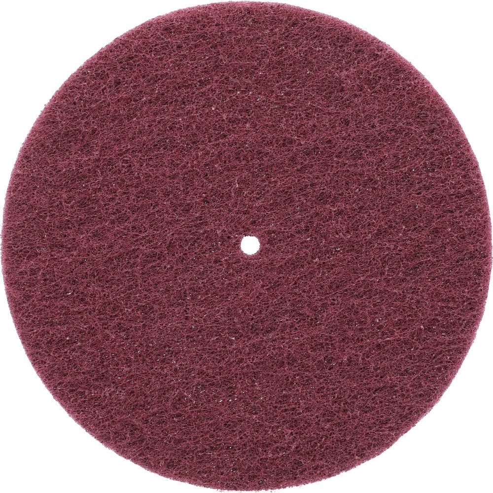 Deburring Disc: 6" Dia, 1/4" Hole, Very Fine Grade,