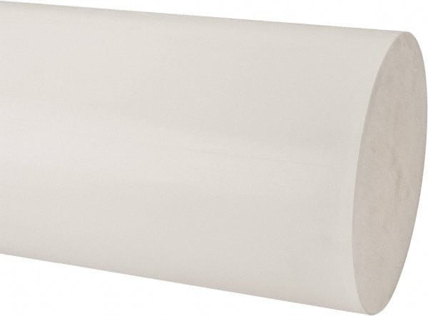 Made in USA 8 Ft Polyethylene UHMW Plastic Rod White 2 Inch Diameter Long 