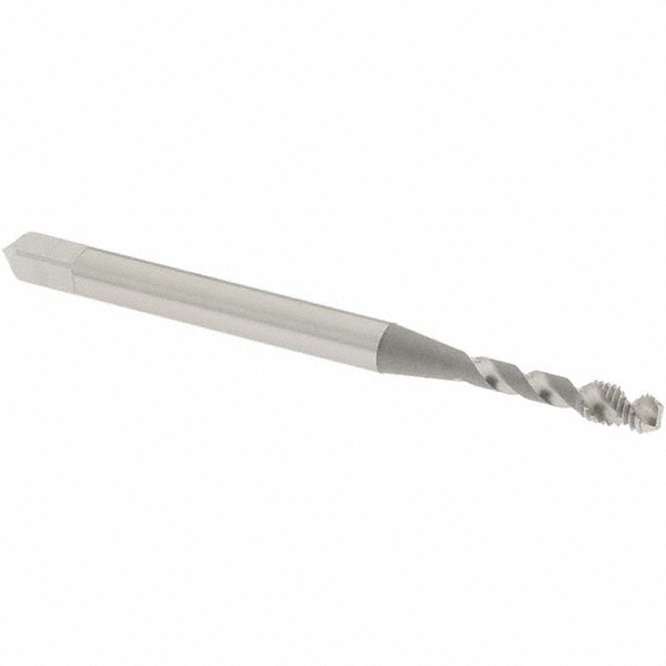 OSG 8003000 #2-56 UNC, 2 Flute, 50&deg; Helix, Bottoming Chamfer, Bright Finish, High Speed Steel Spiral Flute STI Tap Image