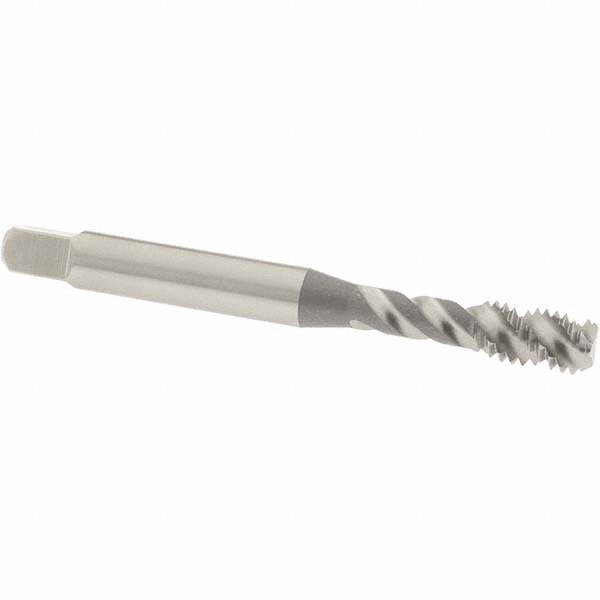 OSG 8007800 #10-24 UNC, 3 Flute, 50&deg; Helix, Bottoming Chamfer, Bright Finish, High Speed Steel Spiral Flute STI Tap Image