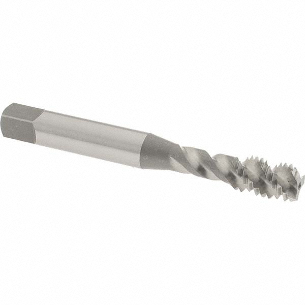 OSG 8010900 1/4-20 UNC, 3 Flute, 50&deg; Helix, Bottoming Chamfer, Bright Finish, High Speed Steel Spiral Flute STI Tap Image