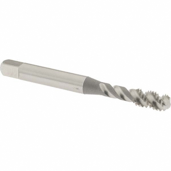 OSG 8008100 #10-24 UNC, 3 Flute, 50&deg; Helix, Bottoming Chamfer, Bright Finish, High Speed Steel Spiral Flute STI Tap Image