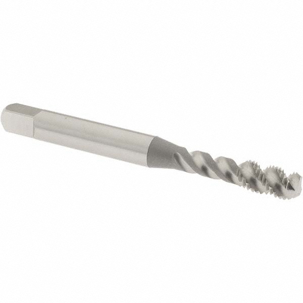 OSG 8009000 #10-32 UNF, 3 Flute, 50&deg; Helix, Bottoming Chamfer, Bright Finish, High Speed Steel Spiral Flute STI Tap Image