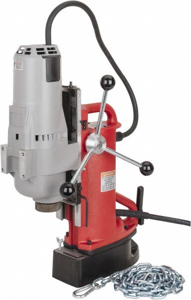 1-1/4" Chuck, 11" Travel, Portable Electromagnetic Drill Press