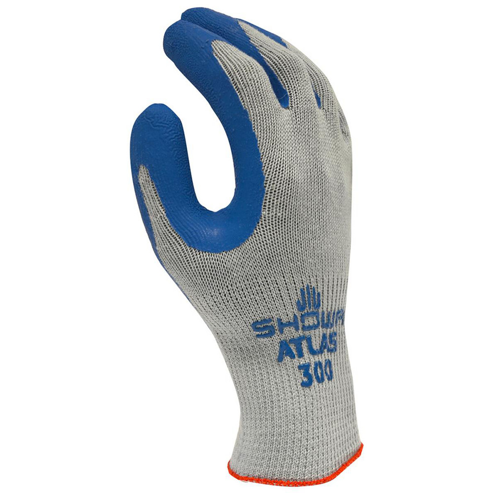 General Purpose Work Gloves: X-Large, Rubber Coated, Cotton Blend