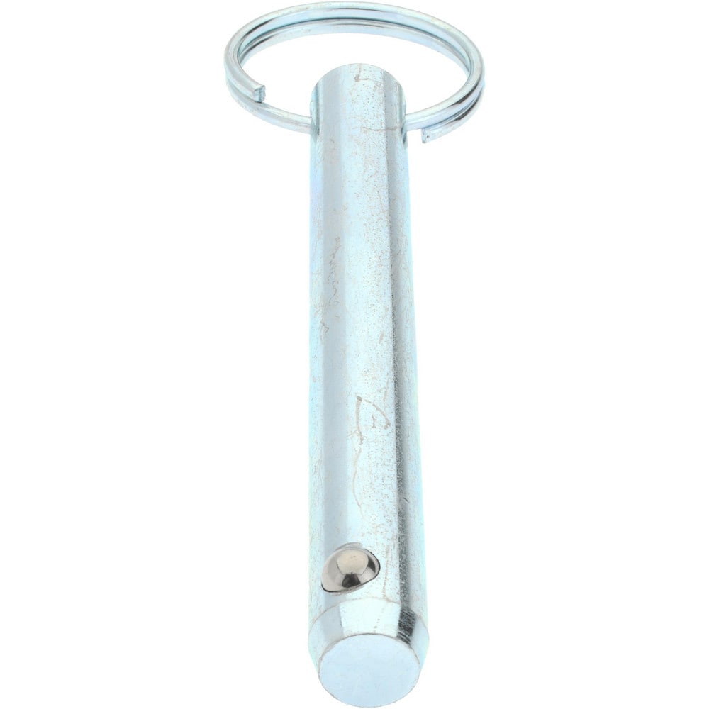 Gibraltar - 3/8″ Pin Diam, 3-1/2″ Long, Zinc Plated Steel Ball Lock Hitch  Pin - 65069528 - MSC Industrial Supply