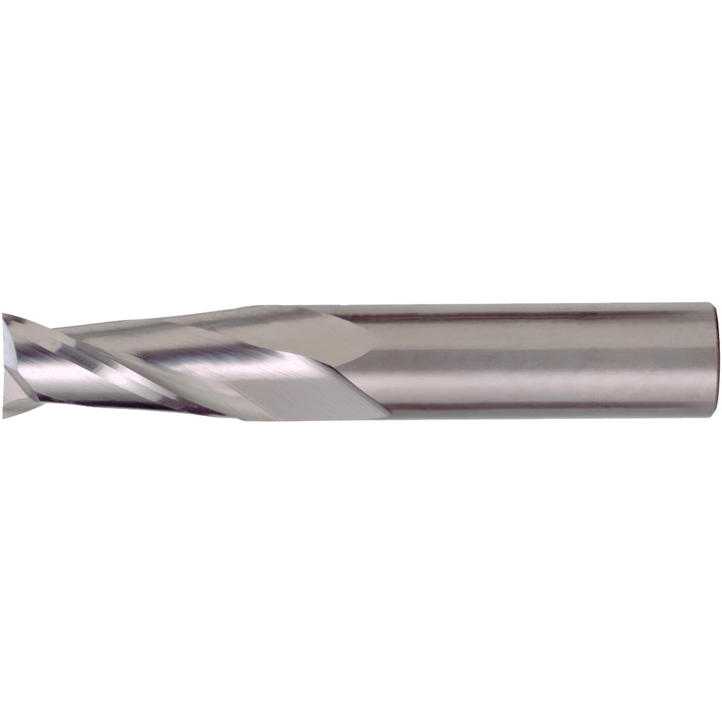 Cleveland Corner Radius End Mill: 3/4" Dia, 1-1/2" LOC, 0.0100" Radius, 2 Flute, Solid Carbide - 4" OAL, 3/4" Shank Dia, 30 deg Helix