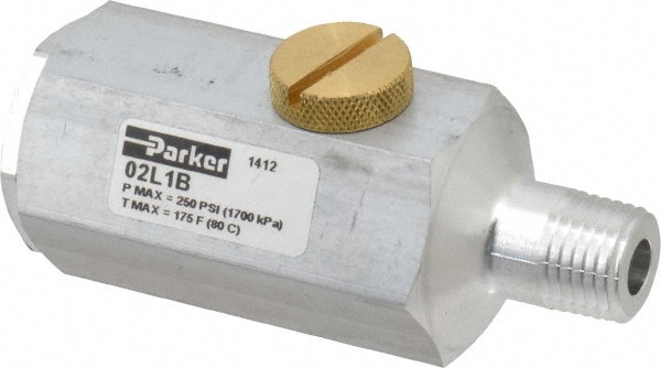 Parker 02L1B Inline Lubricator: BSP & NPT Ends, 250 psi, 32 CFM Image