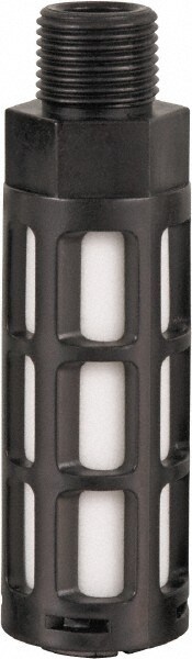 Pneumatic Muffler: 3/8" Male NPT, 247 CFM, 98 dB