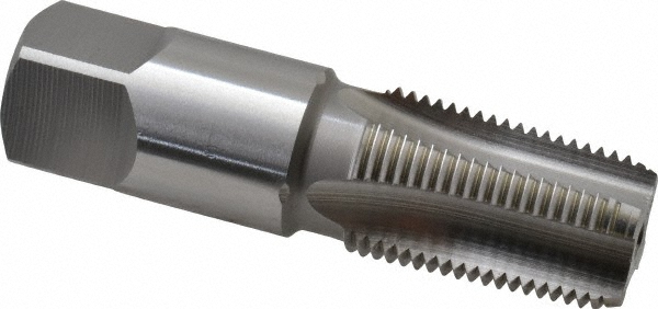 OSG 1312900 Standard Pipe Tap: 3/8-18, NPTF, 4 Flutes, High Speed Steel, Bright/Uncoated Image