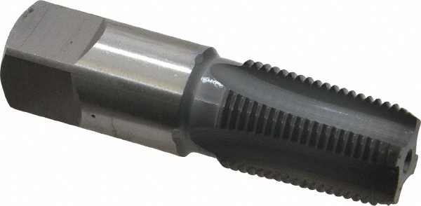 OSG 1312902 Standard Pipe Tap: 3/8-18, NPTF, 4 Flutes, High Speed Steel, elektraLUBE Finish Image