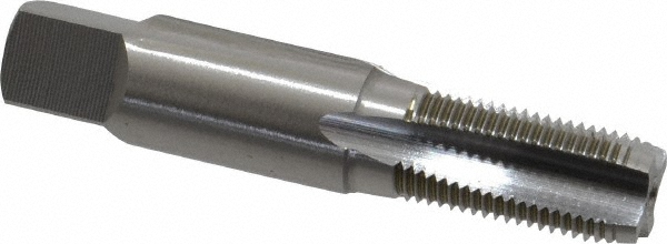 OSG 1330100 Standard Pipe Tap: 1/8-27, NPS, 4 Flutes, High Speed Steel, Bright/Uncoated Image