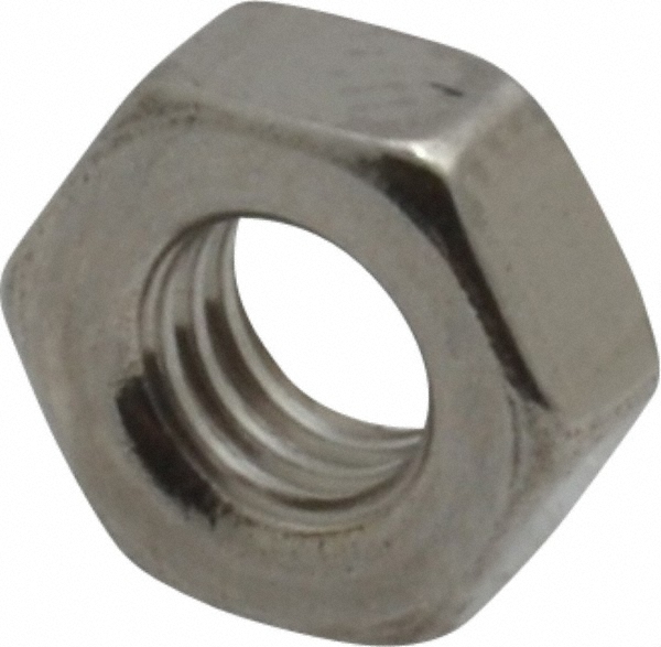 Value Collection M4HN004CP M4x0.70 Metric Coarse Stainless Steel Right Hand Hex Nut Image