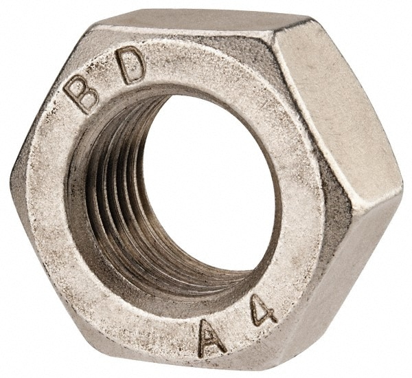 Hex Nut: M33 x 3.50, Grade 316 & Austenitic Grade A4 Stainless Steel, Uncoated