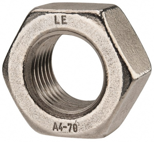 Hex Nut: M39 x 4, Grade 316 & Austenitic Grade A4 Stainless Steel, Uncoated