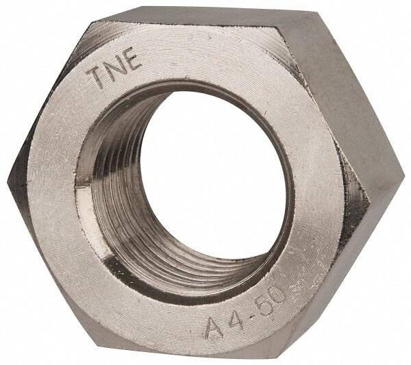 Hex Nut: M45 x 4.50, Grade 316 & Austenitic Grade A4 Stainless Steel, Uncoated