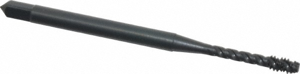 OSG 2211401 Spiral Flute Tap: #4-40, UNC, 3 Flute, Modified Bottoming, 2B Class of Fit, Vanadium High Speed Steel, Oxide Finish Image