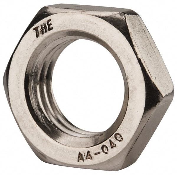 Hex Nut: M20 x 2.50, Grade 316 & Austenitic Grade A4 Stainless Steel, Uncoated