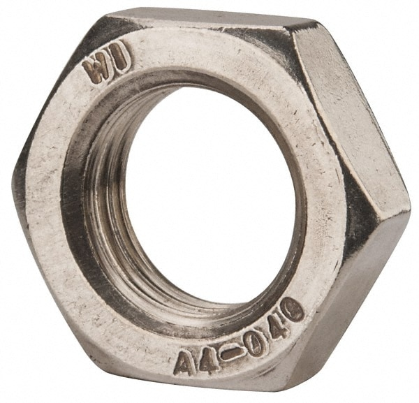 Value Collection M4JN022CP M22x2.50 Metric Coarse Stainless Steel Right Hand Hex Jam Nut Image