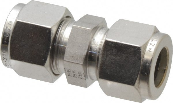 Port Connector 1//16 Tube OD Parker A-Lok 1PC1-316 316 Stainless Steel Compression Tube Fitting