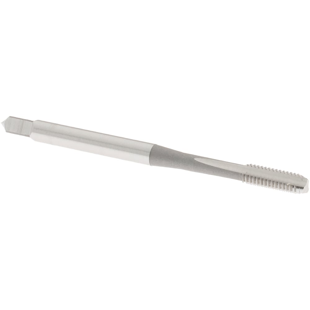 Straight Flute Tap: M3.5x0.60 Metric Coarse, 3 Flutes, Bottoming, 6H Class  of Fit, High Speed Steel, Bright/Uncoated