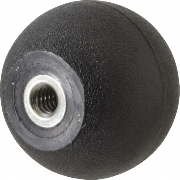 Ball Knob 1-5//8/" D Black 5//16-18 Steel Insert Thermoplastic Texture Handle L31