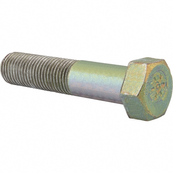 Made in North America 150112CH8L Hex Head Cap Screw: 1-1/2 - 6 x 7", Grade 8 Steel, Zinc Yellow Dichromate Finish Image