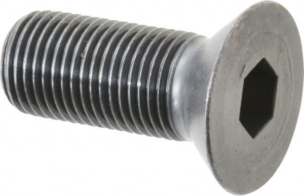 Holo-Krome Flat Socket Cap Screw: 1/2-20 x 1-1/4″ Long, Alloy Steel,  Black Oxide Finish 65169179 MSC Industrial Supply