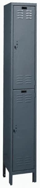 HALLOWELL UH1228-2HG 1-Wide Locker: 