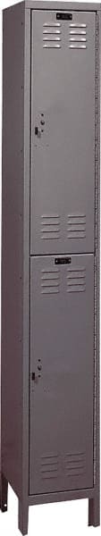 HALLOWELL UH1258-2A-HG 1-Wide Locker: 