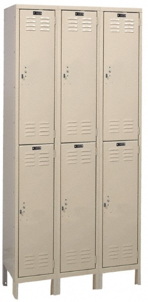 HALLOWELL UH3288-2PT 3-Wide Locker: Padlock Image