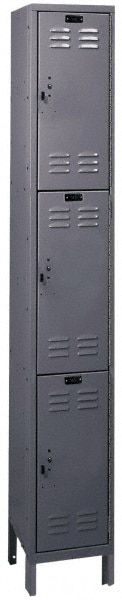 HALLOWELL UH1288-3HG 1-Wide Locker: Image