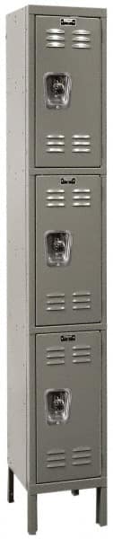 HALLOWELL URB1228-3A-HG 1-Wide Locker: 