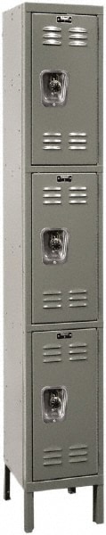 HALLOWELL URB1258-3A-HG 1-Wide Locker: Image