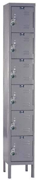 HALLOWELL URB1288-6A-HG 1-Wide Locker: Image