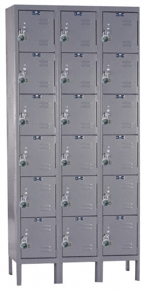 HALLOWELL URB3228-6A-HG 3-Wide Locker: Image