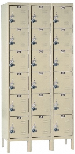 HALLOWELL URB3228-6A-PT 3-Wide Locker: Image