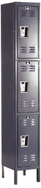 HALLOWELL U1228-3HG 1-Wide Locker: 
