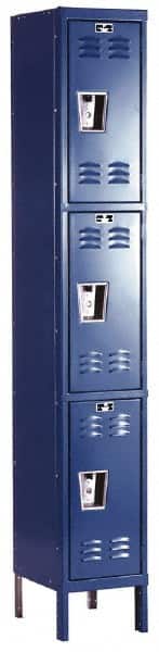 HALLOWELL U1228-3MB 1-Wide Locker: 