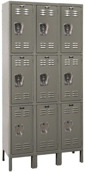 HALLOWELL U3258-1HG 3-Wide Locker: 