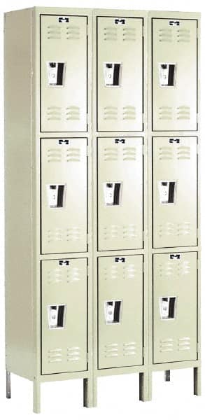 HALLOWELL U3228-3PT 3-Wide Locker: 