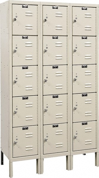 HALLOWELL U3256-5A-PT 3-Wide Locker: Image