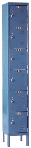 HALLOWELL U1228-6MB 1-Wide Locker: Padlock 