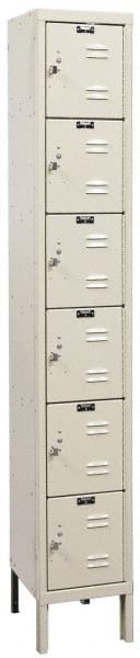 HALLOWELL U1228-6PT 1-Wide Locker: 