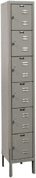 HALLOWELL U1258-6A-HG 1-Wide Locker: 